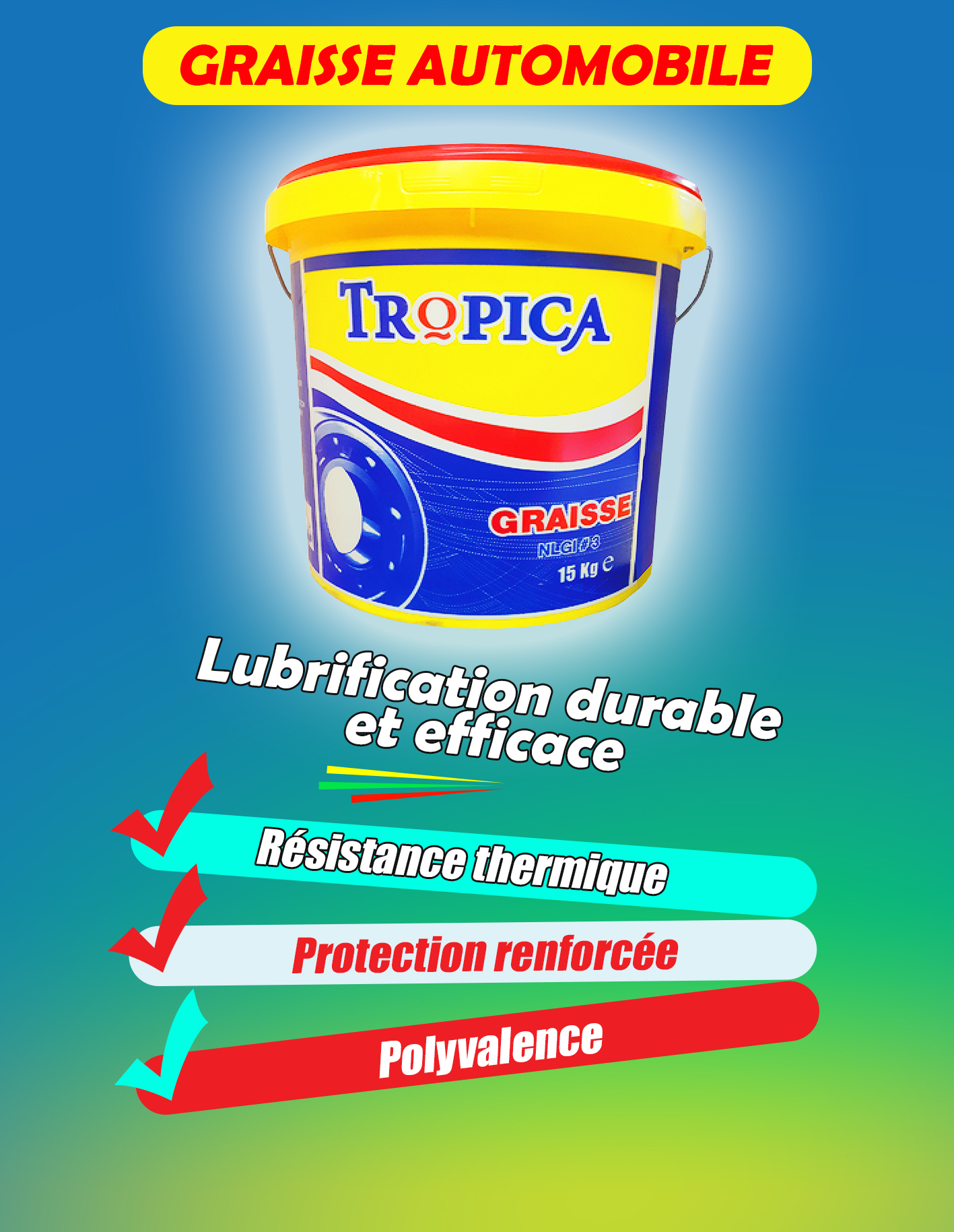Lubrifiant Cote d'ivoire Tropica industries, Produit automobile